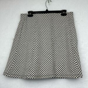 NWOT Ann Taylor LOFT Women's Black White Flare Skirt
